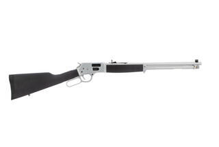 Henry Big Boy all weather 357 magnum lever action rifle features a nickel finish